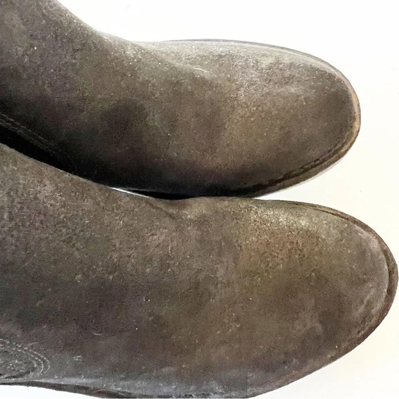 Fly London Size 40 EU Black Suede Subtle‎ Metallic Ankle Boot Pull-on Style Nice - Picture 6 of 12